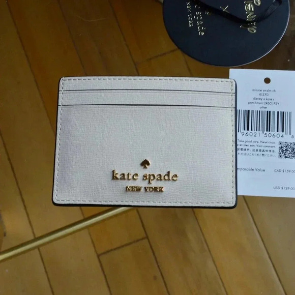 Kate Spade KI370 Disney X Kate Spade New York Minnie Small Slim Card Holder - Picture 4 of 5